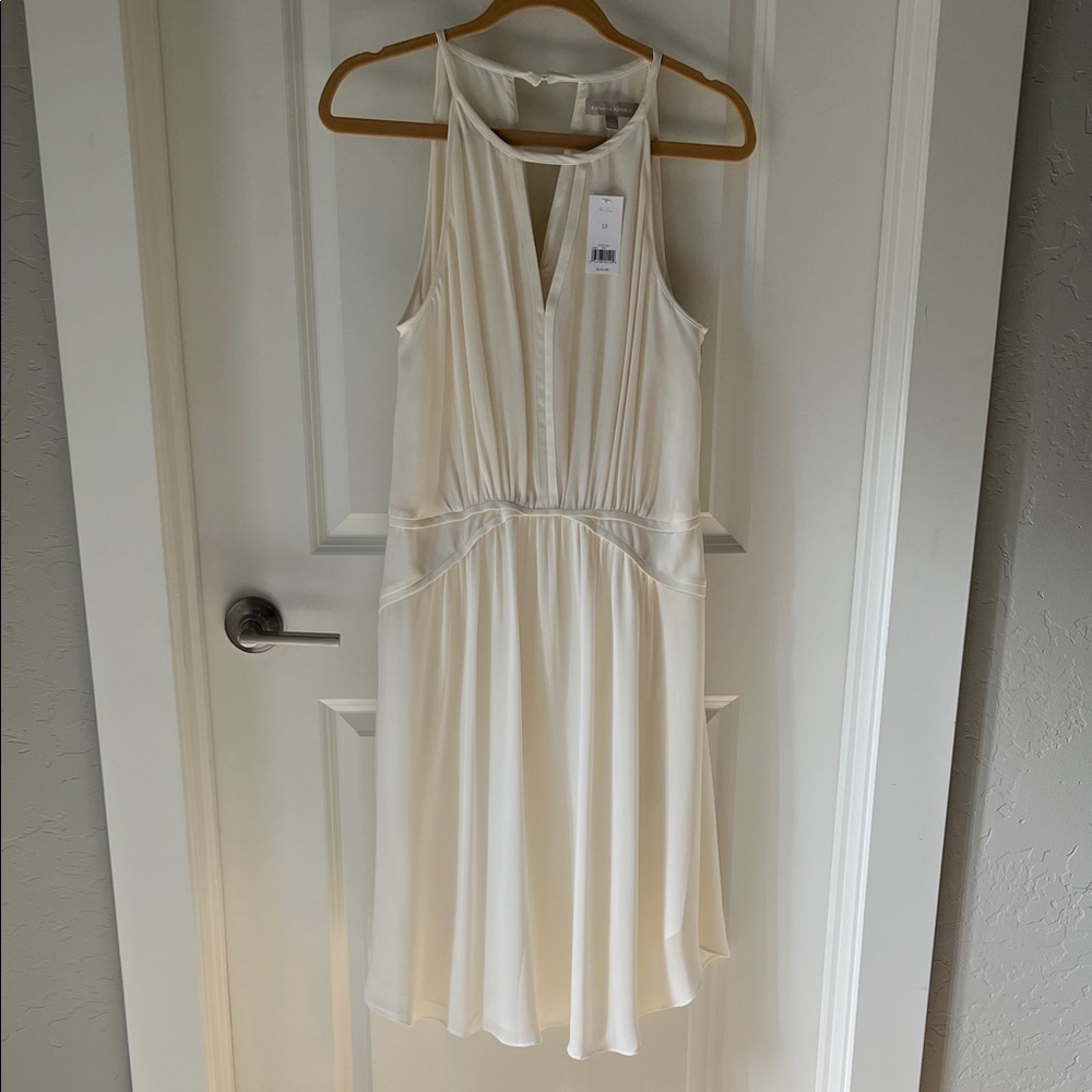 Banana Republic Elegant Ivory Midi Dress